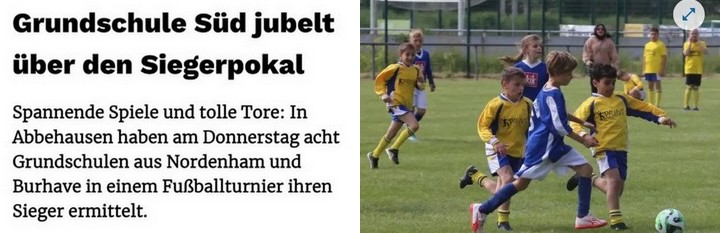 Grundschule Süd jubelt